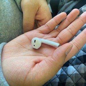 brand new airpod, bought a replacement because i lost mine but i found it
